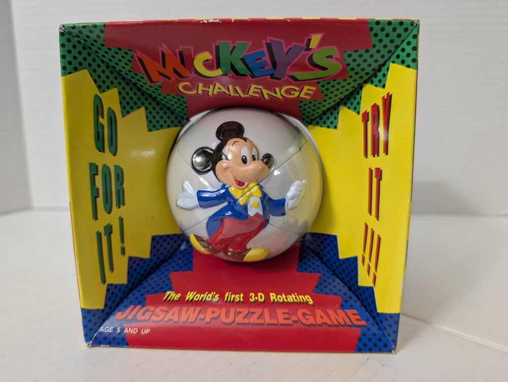 1993 Disney Mickey's Challenge Jigsaw Puzzle New
